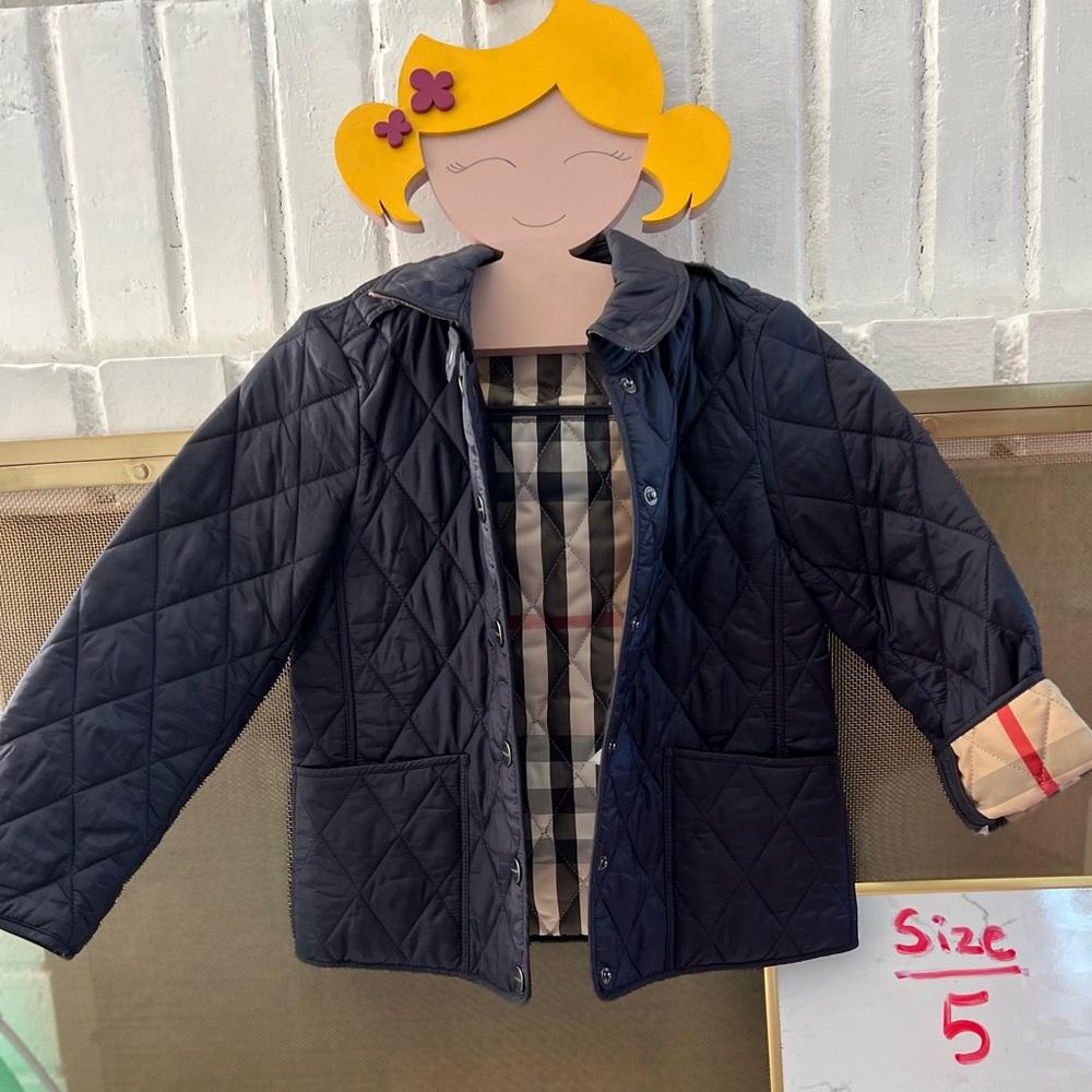 Burberry quilted size 5 jacket Navy Blue